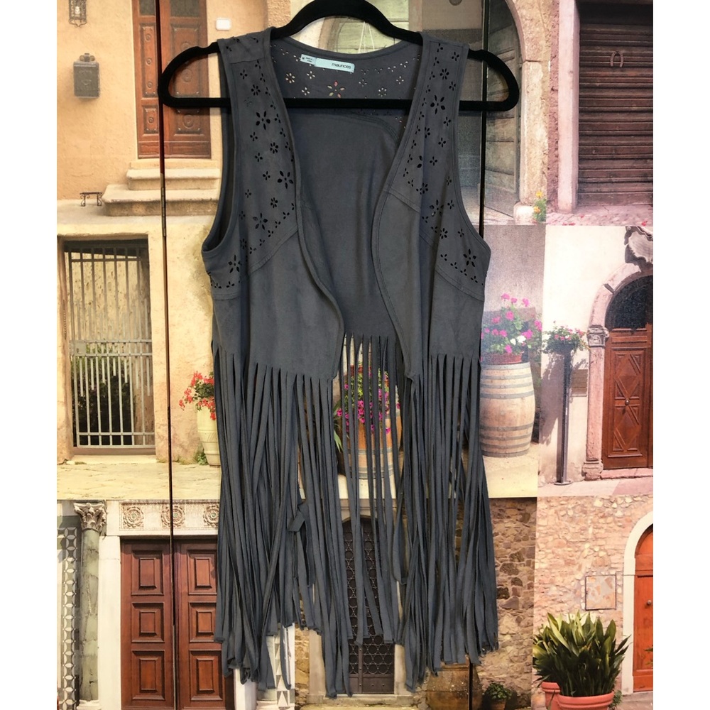 Maunces Fringed Vest